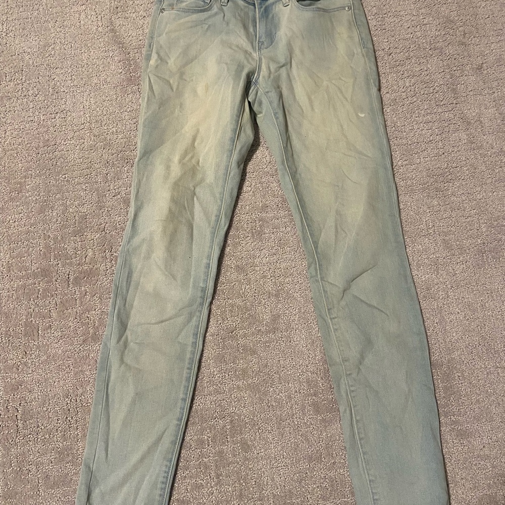 Faded Blue Denim Jeans
